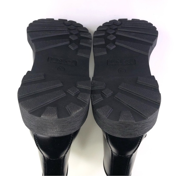 INC International Concepts Brody Black Mismatch Boots 9.5/10 - Picture 7 of 8